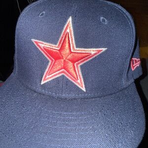 New Era 59Fifty Fitted Dallas Cowboys 1998 Pro Bowl Hat Pink and Navy Size 7 3/4